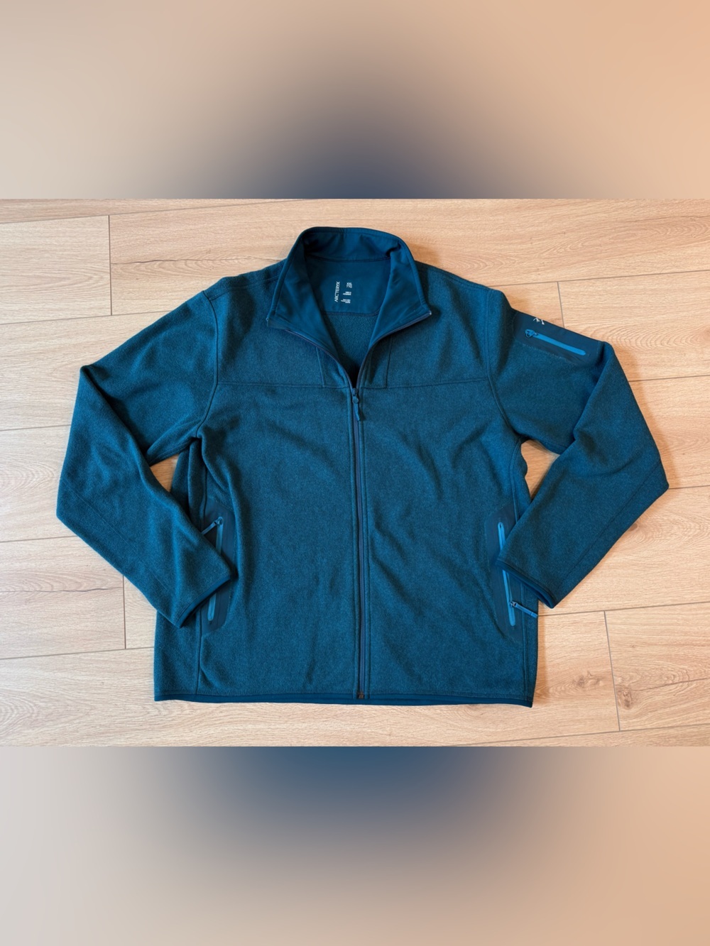 Arcteryx Covert Cardigan Mens xxLarge Blue Heathered Fleece - Picture 2 of 6